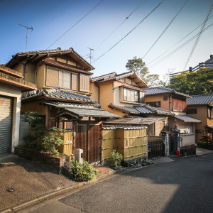 japán utcasor házak