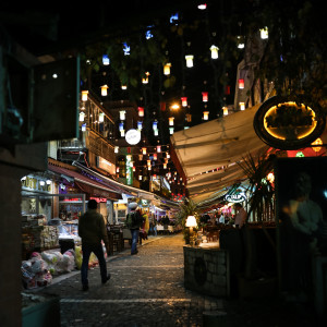 isztambuli utca éjjel