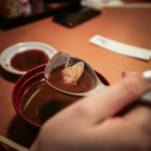 japán mizo leves kagylóval