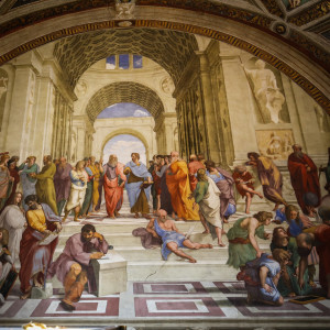 róma vatikán múzeum raffaello athéni iskola